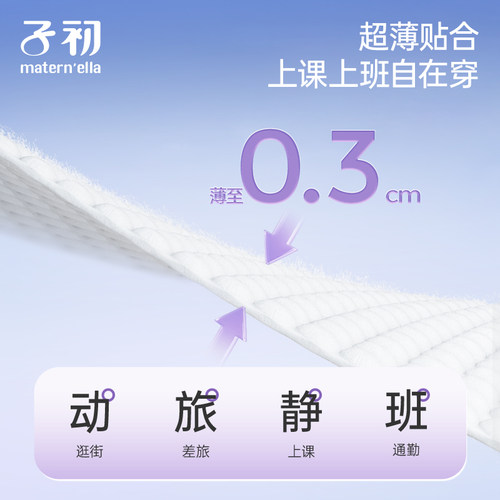 子初日安裤日夜两用安睡裤少女经期安心早安裤产妇产后专用魔术贴 - 图1