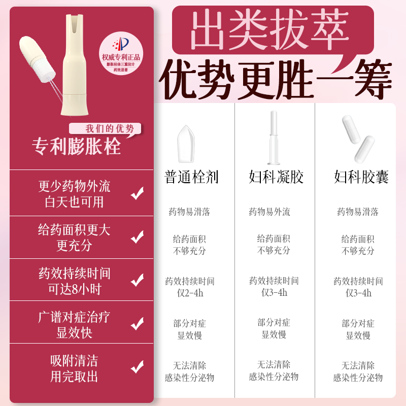 载体舒双唑泰阴道膨胀栓阴道炎妇科用药甲硝唑片霉菌性塞凝胶正品,淘宝优惠券,粉丝福利购,淘宝优惠卷