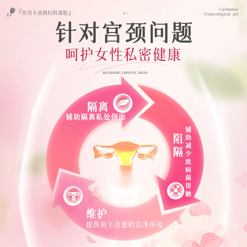 毓婷卡波姆阴道填塞凝胶阴道炎宫颈糜烂私处护理抑菌正品妇科凝胶