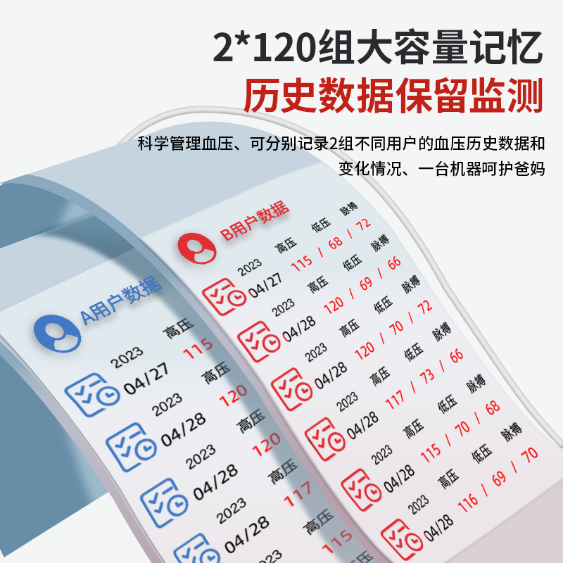 奥克斯电子血压计测量仪家用高精准医用医院专用测量血压官方正品