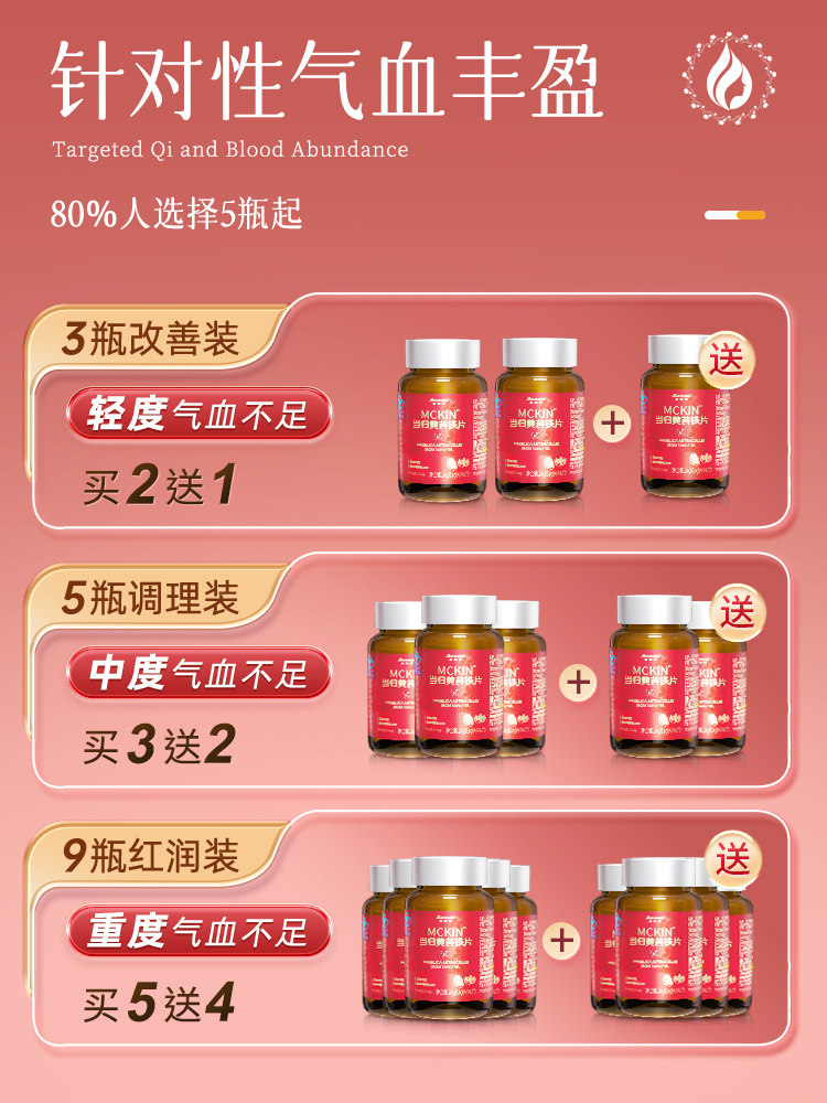 补气血补血贫血女性铁剂补铁女士补气养血调理当归黄芪铁颗粒铁片,淘宝优惠券,粉丝福利购,淘宝优惠卷