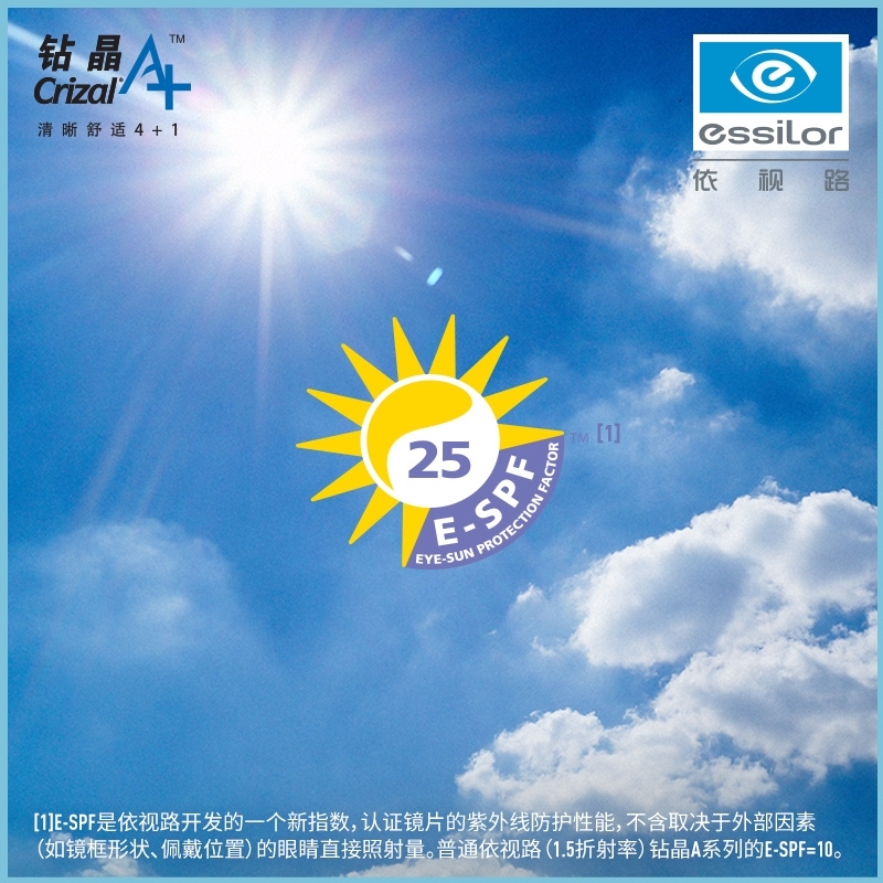 阿里健康大药房依视路1.552非球面超薄钻晶A+树脂镜片(定制片)1