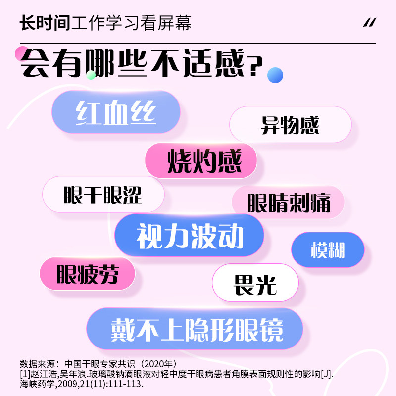润怡玻璃酸钠滴眼液40支眼药水眼药人工泪液干眼症眼睛干涩眼泪