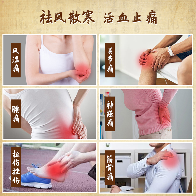 阿里健康大药房3盒】吉民神农镇痛膏大18片活血止痛膏腰腿疼痛风湿关节炎1