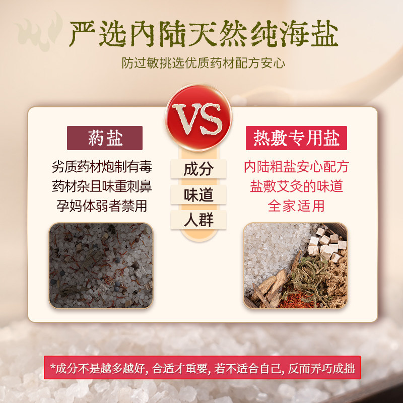 同仁堂盐包热敷盐袋电加热腰部海盐粗盐热敷包理疗袋艾草艾灸家用