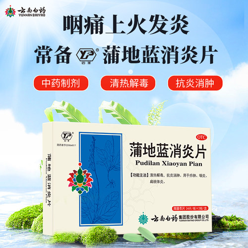 云丰蒲地蓝消炎片口服咽炎官方消肿清热解毒牙龈肿痛蒲地兰消炎药 - 图2