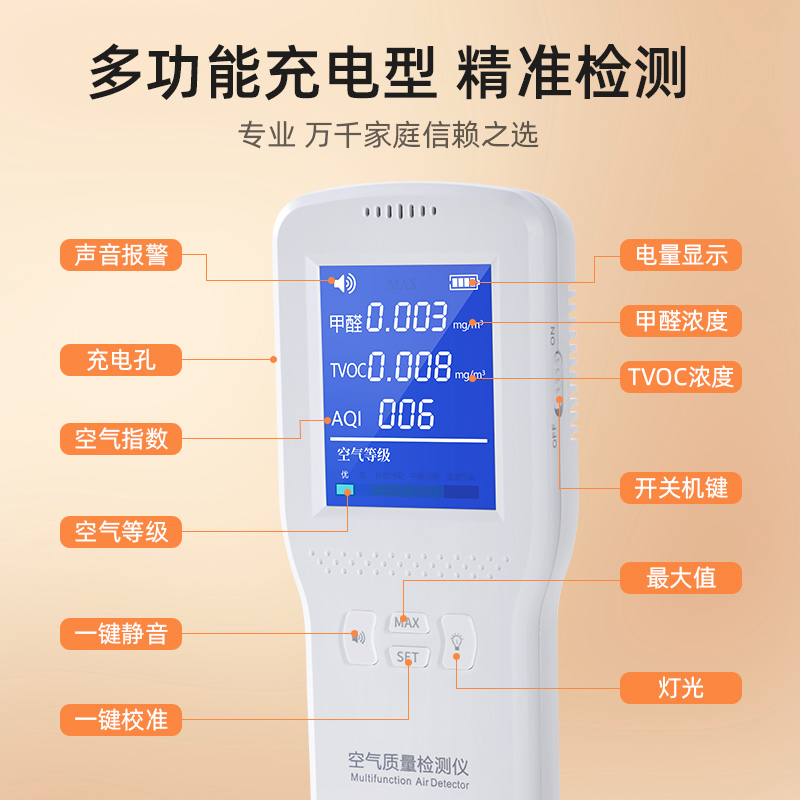 甲醛检测仪器测甲醛家用专业自测试纸剂盒空气质量高精度新房除醛 - 图2