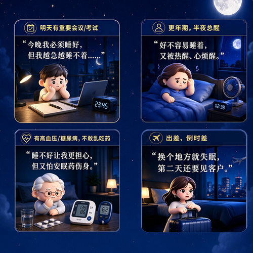 希尔安宁复方枣仁胶囊12粒中成药失眠安睡安神正品睡眠改善 - 图2