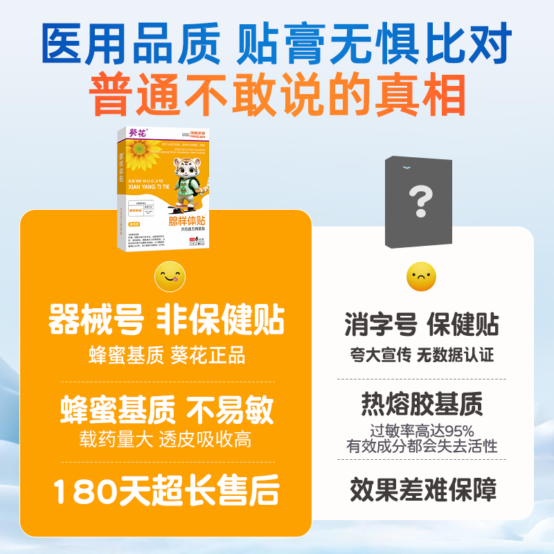 葵花治疗儿童腺样体肥大贴鼻炎中药调理腺体保健睡觉打呼噜呼吸药-图2