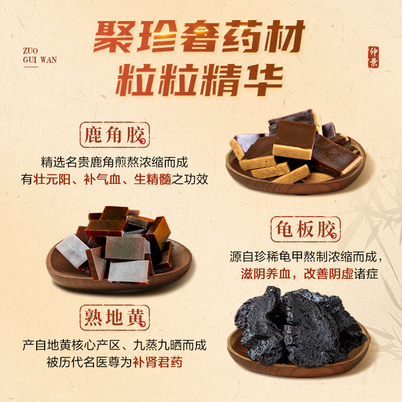 仲景左归丸正品补肾精亏肾阴虚男早泄中药调理养肾的药官方旗舰店-图2
