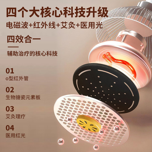 烤灯远红外线理疗医用器家用红光治疗仪电烤电磁波TDP神灯理疗仪 - 图1