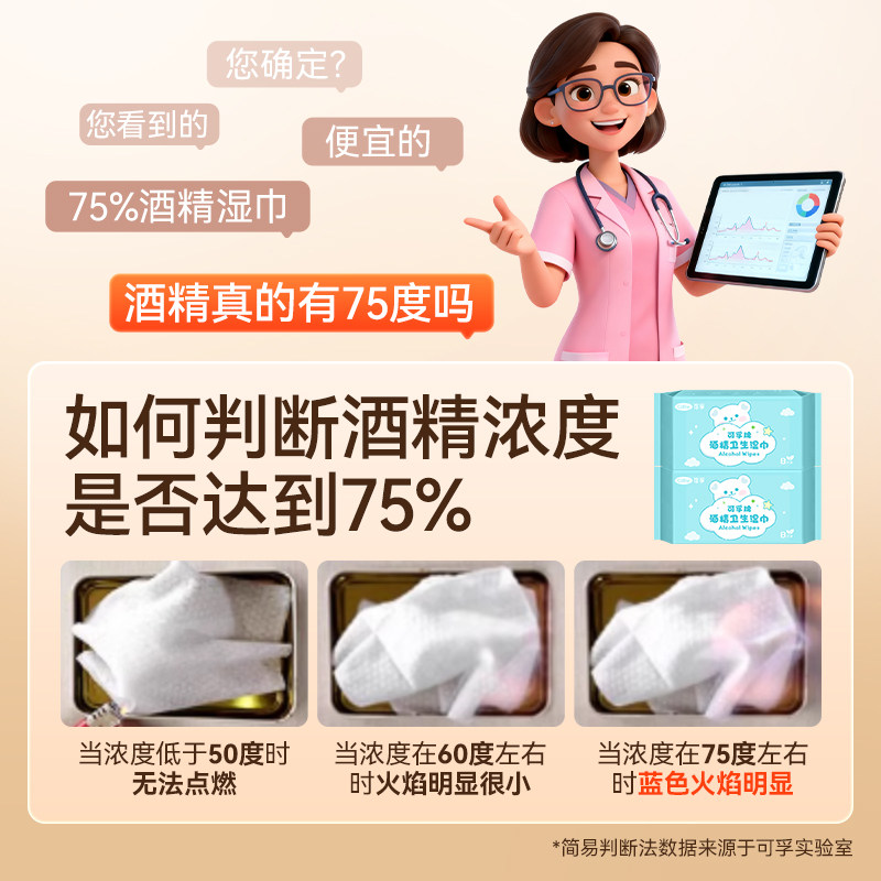 可孚迷你酒精湿巾小包小巧便携随身装出行消毒杀菌75度棉片湿纸巾,淘宝优惠券,粉丝福利购,淘宝优惠卷