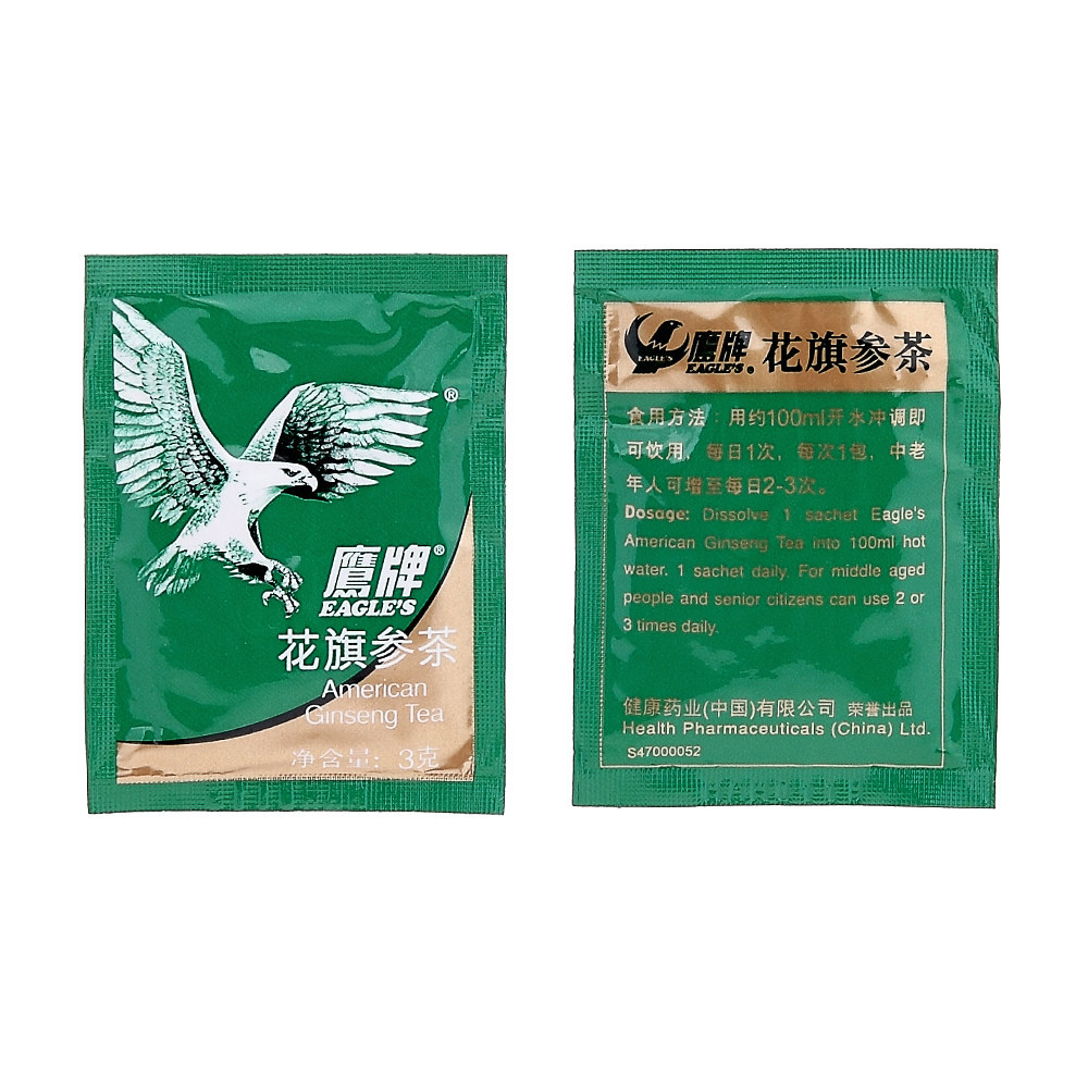 鹰牌40包西洋参茶冲剂泡水花旗参茶 阿里健康大药房灵芝/参类/石斛提取物