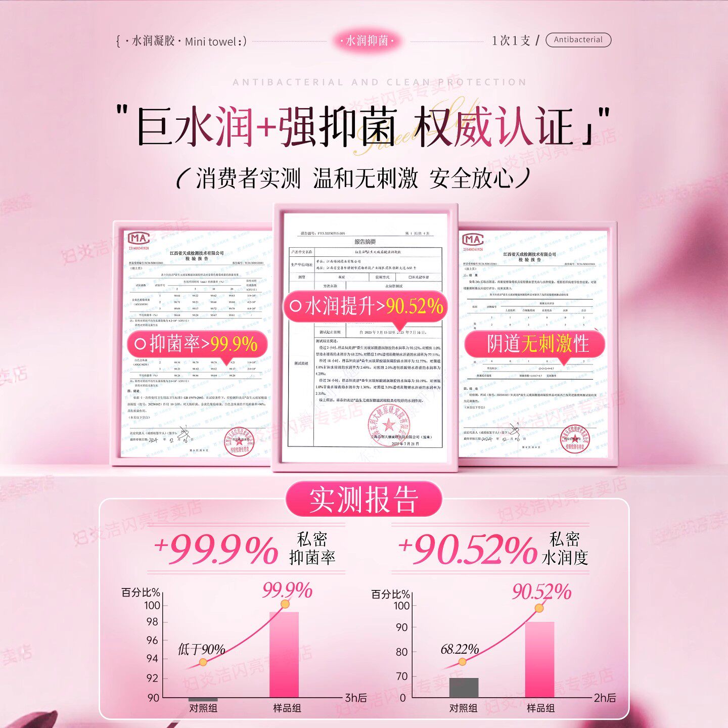 妇炎洁益生菌凝胶私处护理液玻尿酸紧致水润抑菌私密阴道补水女性 - 图3