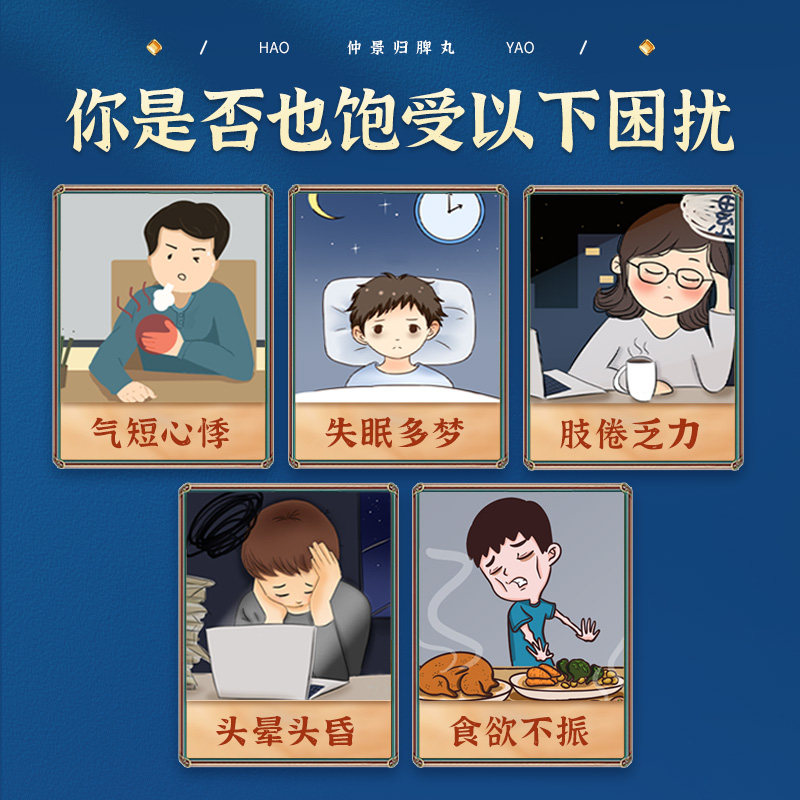 仲景归脾丸正品失眠多梦睡眠质量差安眠睡眠片养血安神官方旗舰店 - 图1