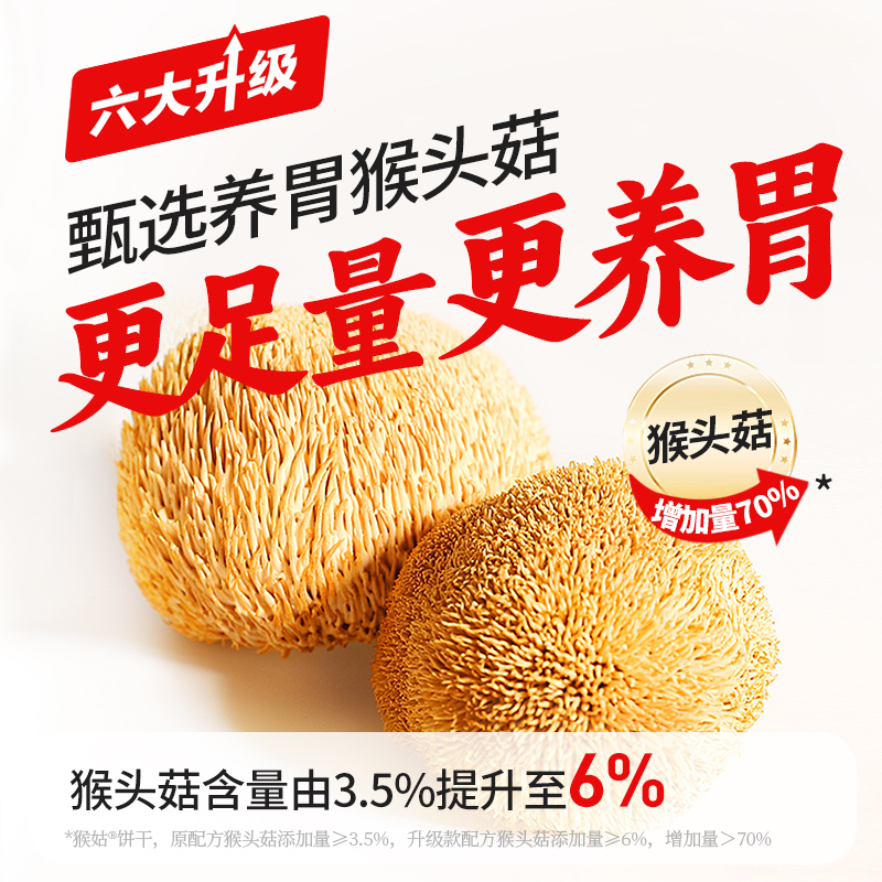 【618现货】江中猴姑饼干养胃酥性饼干猴头菇山药养胃饼干礼盒-图0