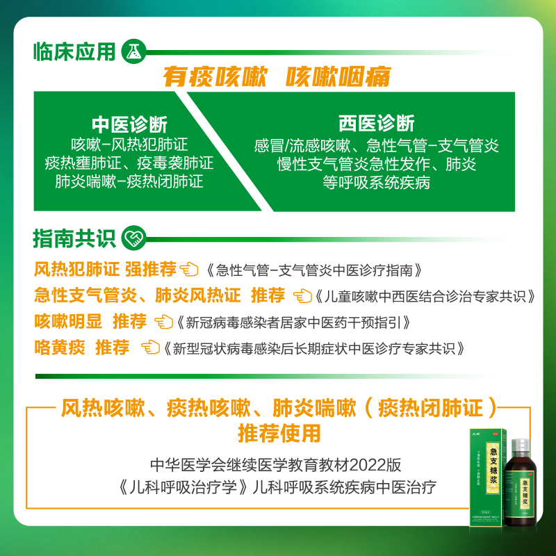 太极急支糖浆止咳糖桨小儿儿童消炎咳嗽止咳化痰特效药成人润肺 - 图0