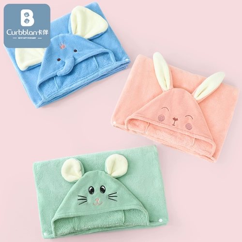 Детское банное полотенце, зимний плащ, средство детской гигиены подходит для мужчин и женщин, банный халат для девочек с капюшоном, увеличенная толщина, хорошо впитывает воду, подходит для подростков