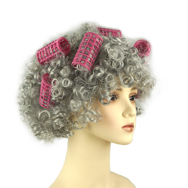 ແມ່ເຖົ້າ dress up wig ສີຜົມການຈັດສົ່ງເວັບໄຊທ໌