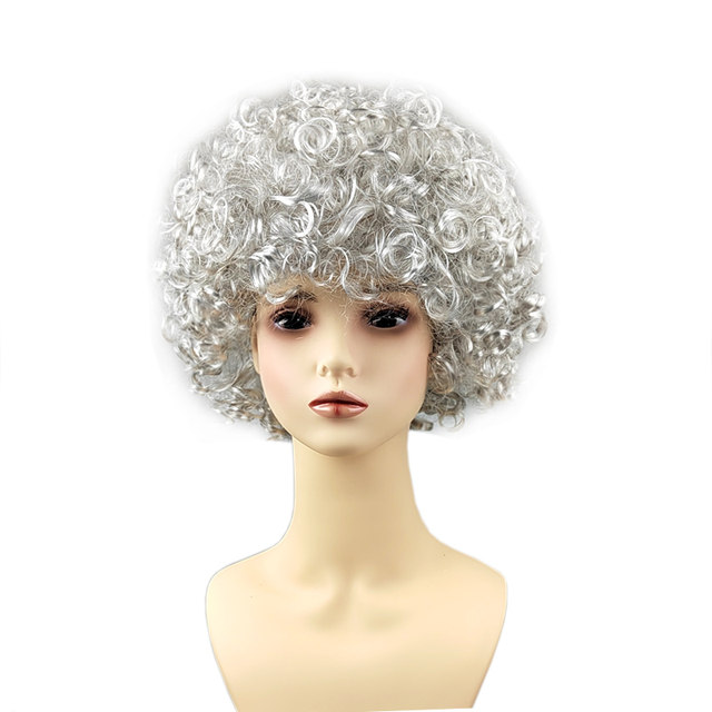 ແມ່ເຖົ້າ dress up wig ສີຜົມການຈັດສົ່ງເວັບໄຊທ໌