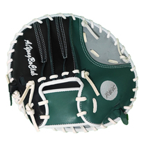 AYBC Aiyong Bobo Baseball Flat Glove Softball Inner Field Goalkeeper Training Childrens Round Cake Full Cow Leather