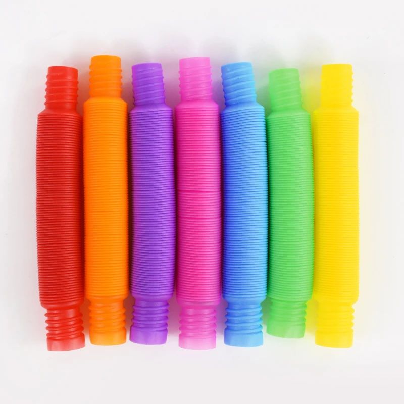 8-32pcs Pop Tubes Sensory Fidget Toys Stress Anxiety Relief - 图1