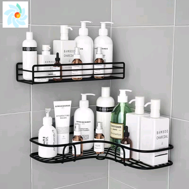 Kitchen Shelf Bathroom Accessories Punch Free Corner Rack - 图1