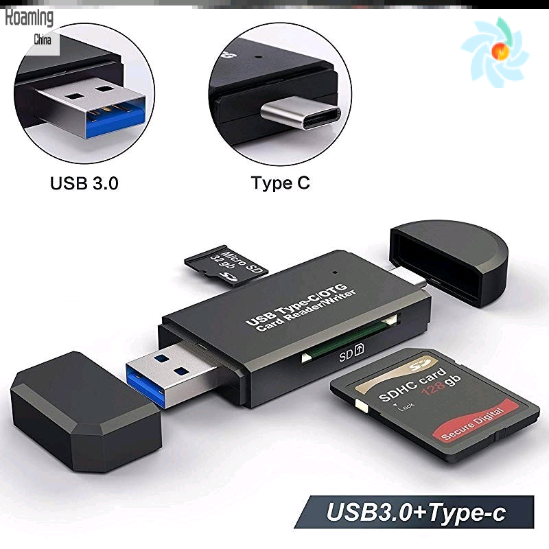 USB 3.0 OTG Micro USB Type C SD Memory Card Reader读卡器 - 图0