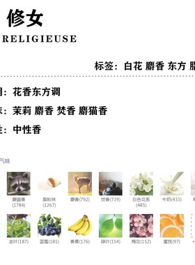 芦丹氏修女柏林松林少女八月夜桂花孤女皮肤游戏乳牙香水