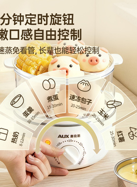 奥克斯煮蛋器多功能小型蒸锅新款