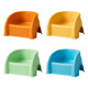 Children's small stool household plastic thickened non-slip baby back chair dining chair short living room sofa shoe changing bench