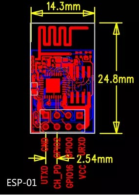 ESP8266串口WIFI 无线模块 WIF收发无线模块 ESP-01 量大特价优惠 - 图1