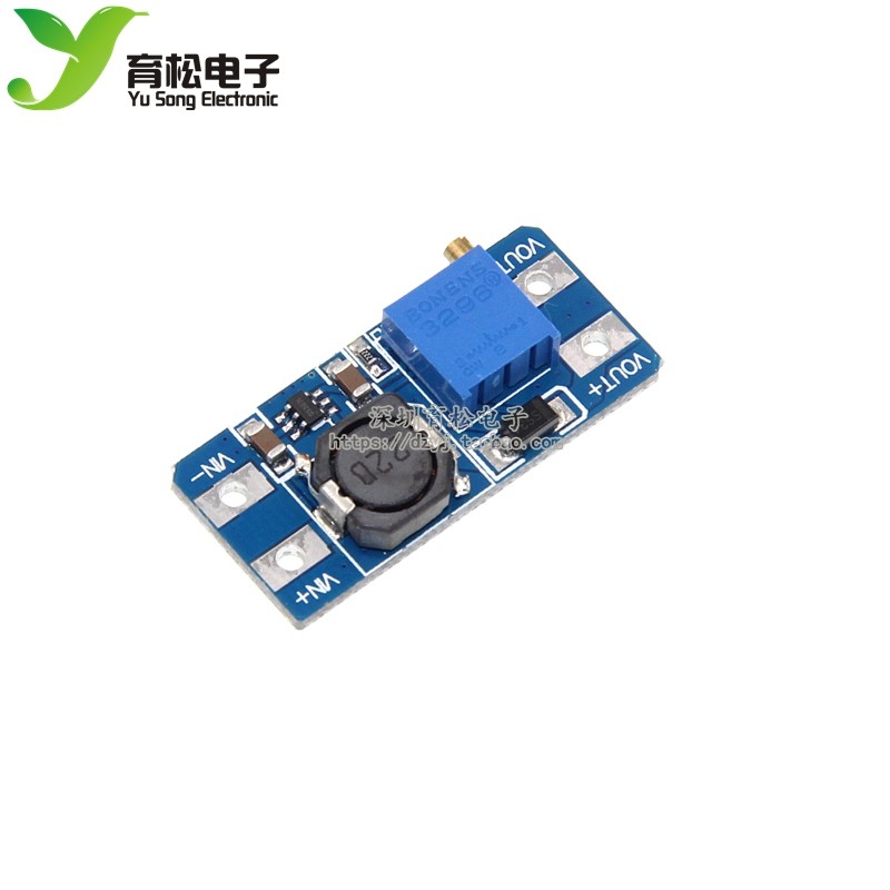 MT3608 DC-DC升压模块2A升压板输入电压2-24V升5/9/12/-28V可调,淘宝优惠券,粉丝福利购,淘宝优惠卷