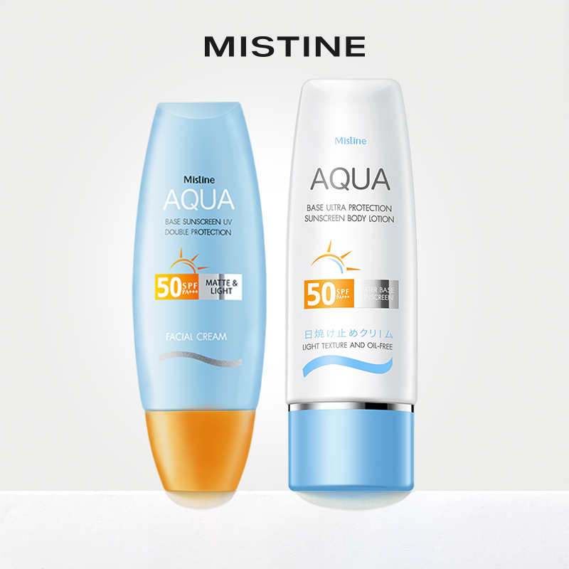 Mistine海外旗舰店抢付定金】泰国Mistine小黄帽60ml小蓝帽70ml防晒霜隔离防紫外线0