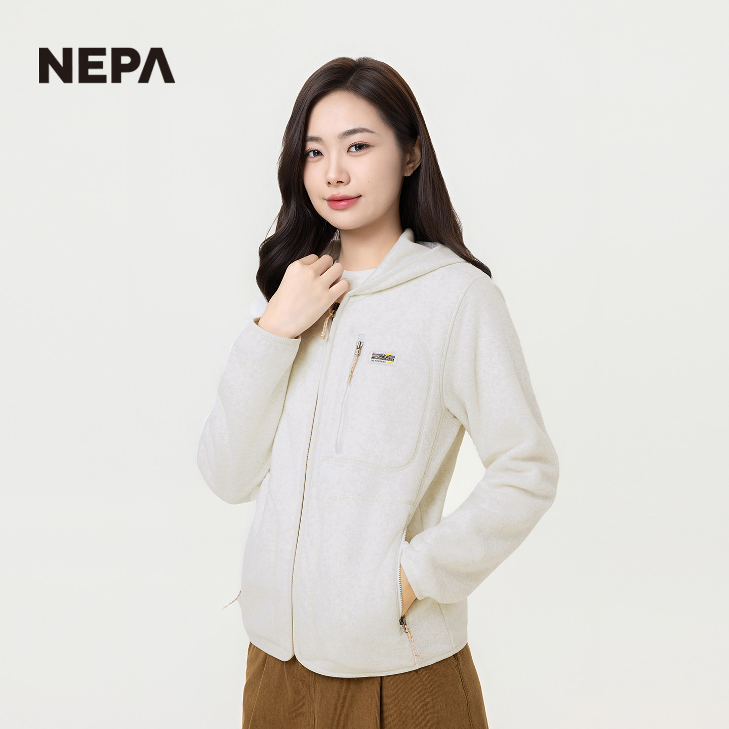 NEPA耐葩户外25秋冬新品男女同款夹克微绒保暖连帽夹克7LF6165,淘宝优惠券,粉丝福利购,淘宝优惠卷