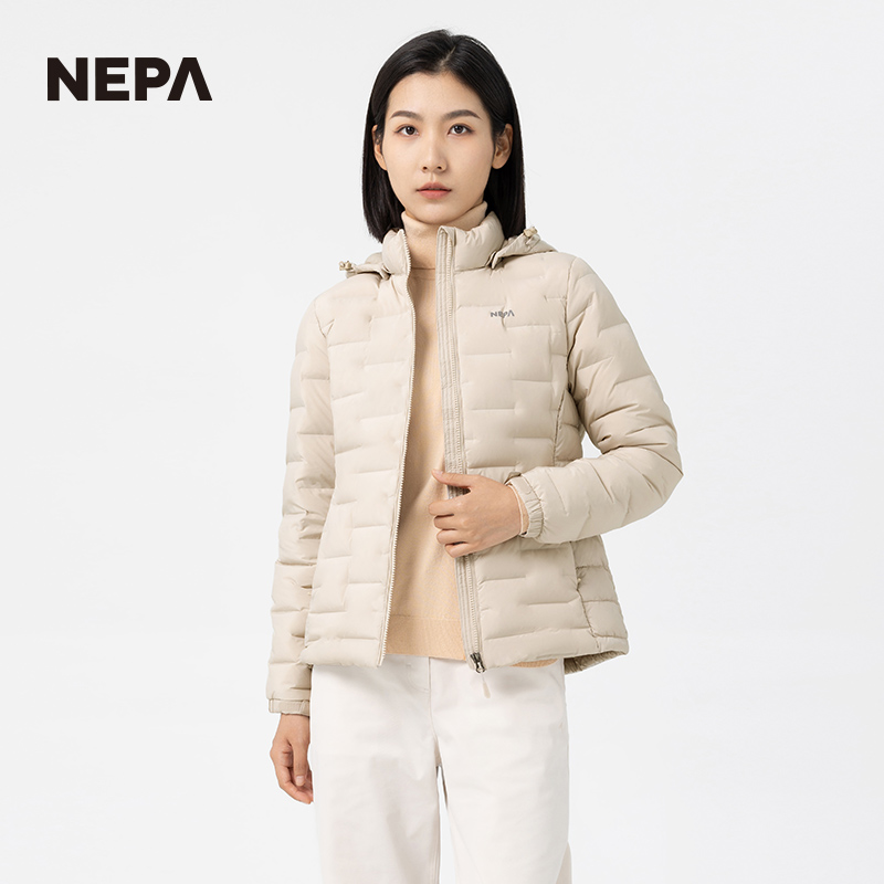 NEPA耐葩2023秋冬新品羽绒服女户外运动保暖鹅绒服外套7J82020 - 图0