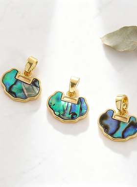 复古中式平安锁爱心吊坠