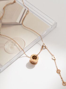 钛钢弹簧小蛮腰不掉色锁骨链项链