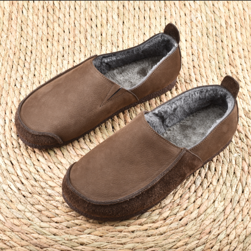 新款冬季真皮加绒保暖男鞋软底一脚蹬休闲百搭豆豆鞋平底轻便棉鞋,淘宝优惠券,粉丝福利购,淘宝优惠卷