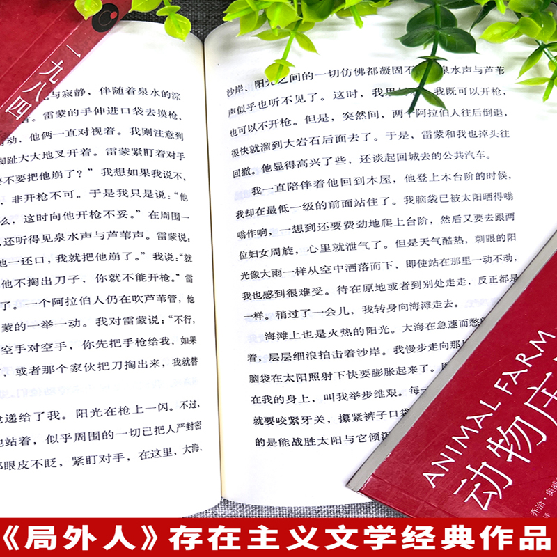 3册1984乔治奥威尔著 一九八四+动物庄园+局外人 动物农场反乌托邦三部曲之一政治讽喻小说外国文学世界名著