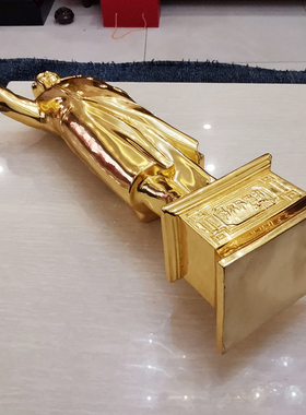 韶之红装饰摆件黄铜贴24K真金