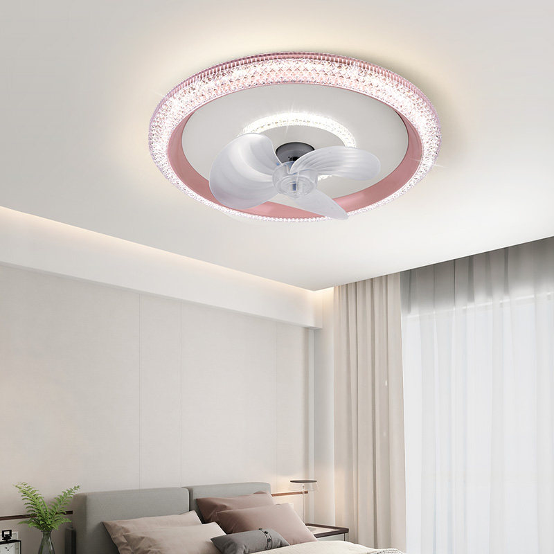 箭牌照明风扇灯餐厅静音摇头吊扇轻奢超薄卧室吸顶灯电扇灯一体Q - 图1