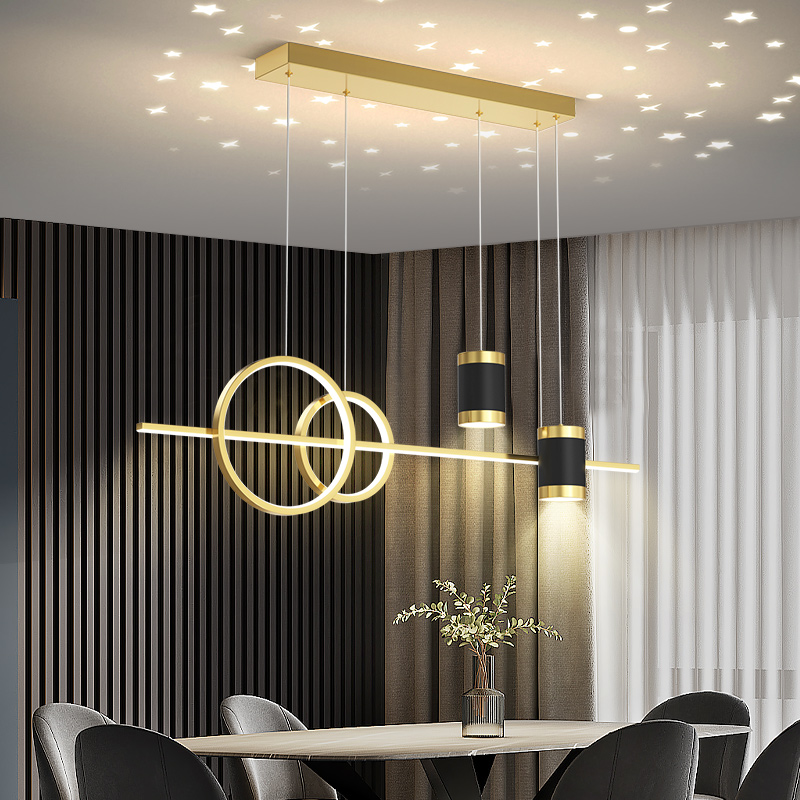 箭牌氛围星空餐厅灯现代简约轻奢餐桌饭厅灯具2024年新款餐厅吊灯 - 图0