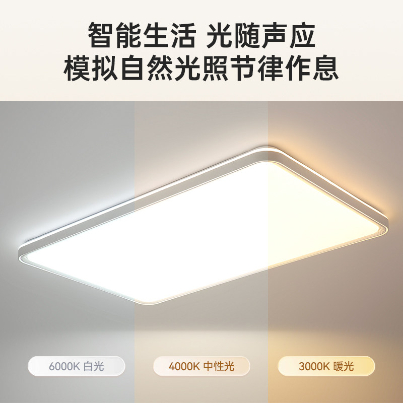 箭牌眼卫士中科稀土全光谱护眼吸顶灯客厅灯现代简约超薄智能主灯,淘宝优惠券,粉丝福利购,淘宝优惠卷