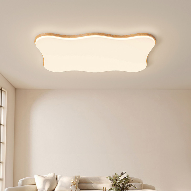 箭牌日式原木风客厅主灯2026年新款吸顶灯奶油中古风大气灯具套餐,淘宝优惠券,粉丝福利购,淘宝优惠卷