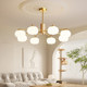 Wrigley living room chandelier full spectrum eye protection cream style lamp