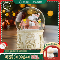 Zell (jarll) Snuby glass Christmas sledge water crystal ball music box to send girl romantic birthday present