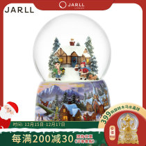 JARLL Christmas Snowman Sleet Snowflake Water Crystal Ball Music Box Girls Children Birthday Creative Christmas Presents