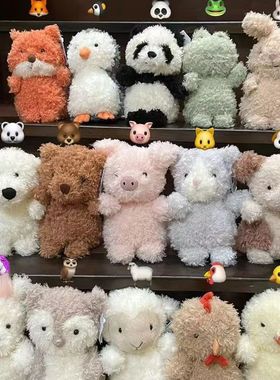 Little小动物公仔卷毛小号毛绒玩具儿童娃娃抓机公仔婚庆娃娃批发