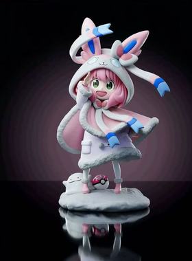 【全款现货】阿尼亚cos系列塞巴伊布谜拟兵长手办间谍过家家摆件